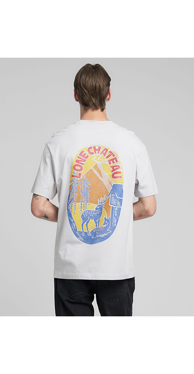 リラックスフィット ヘビーコットンジャージー グラフィックTシャツ 詳細画像 アイスグレー 2